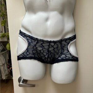 Men's Navy Lace Underwear